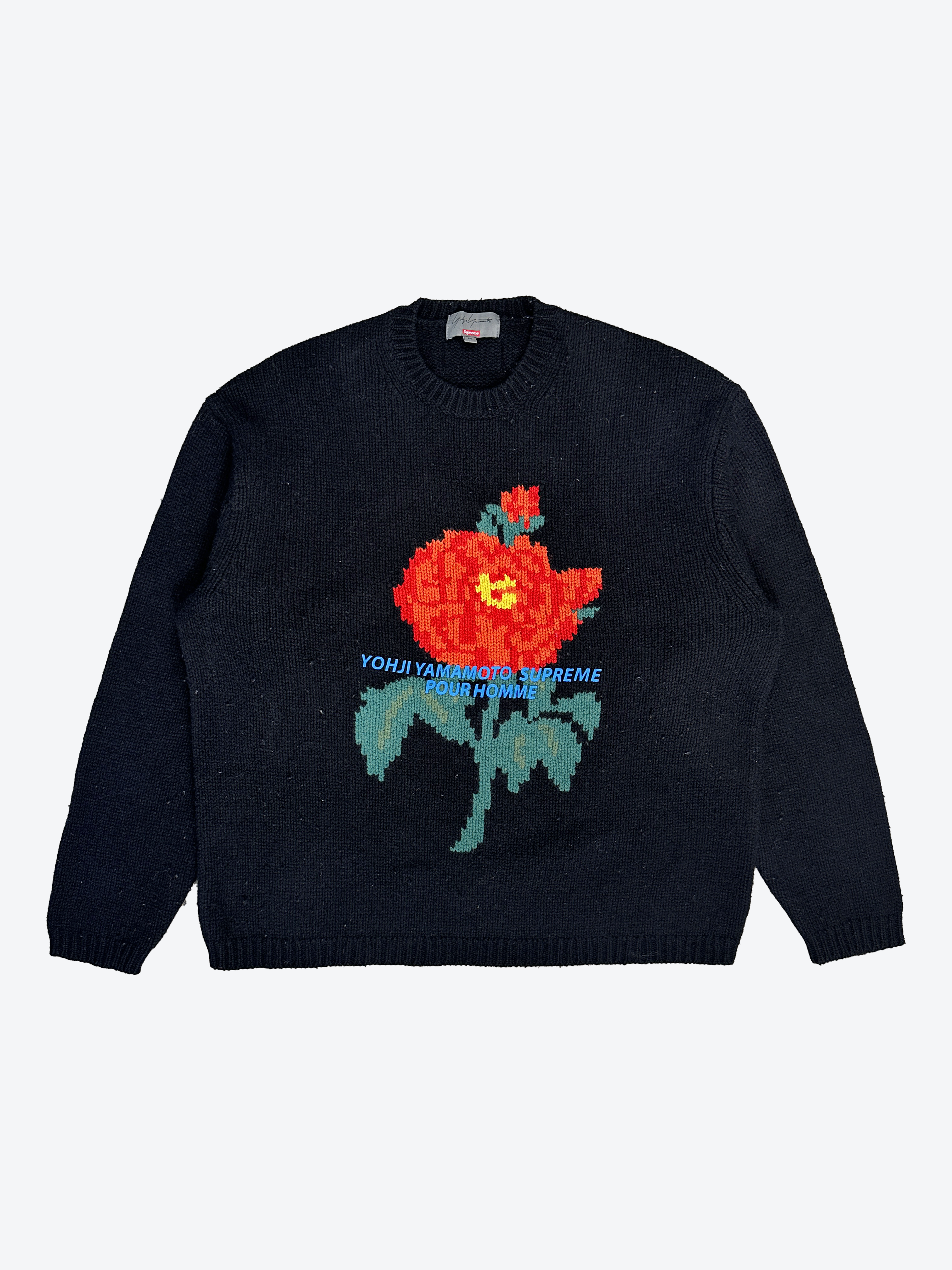 Yohji Yamamoto x Supreme Floral Sweater