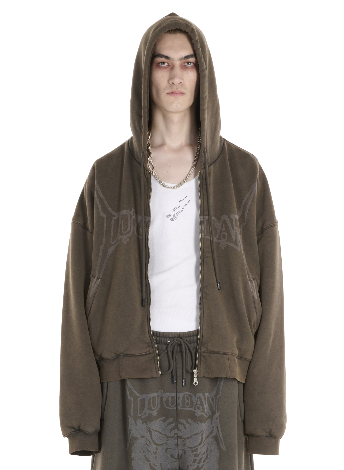 LAST STOCK) Washed Out Zip-Up Hoodie – Hid.n LAST STOCK) Washed Out Zip-Up Hoodie – Hid.n