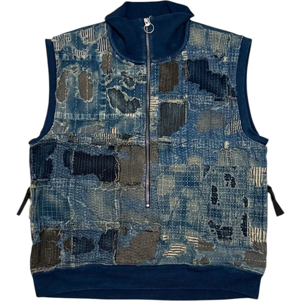 LAST STOCK) Boro Half Zip Vest – Hid.n LAST STOCK) Boro Half Zip Vest – Hid.n
