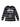 A Stussy long-sleeve tie-dye t-shirt in black, blue, and gray, featuring the iconic Stussy logo and city names printed on the front, laid flat against a light gray background.