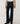 Flared Raw Denim Jeans