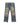 Light blue distressed denim jeans with heavy rips and frayed details, shown flat against a white background.