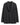 A black pleated blazer jacket with a single button closure, displayed against a clean white background.