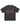 A dark charcoal gray short-sleeve t-shirt with a tonal brown geometric graphic print on the front, laid flat against a white background.