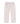 A pair of light beige denim jeans with a subtle paint-splatter pattern, shown flat against a plain white background.